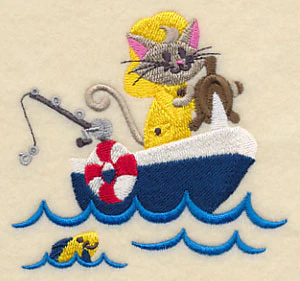 Katie Kitty in a Fishing Boat - Image 2
