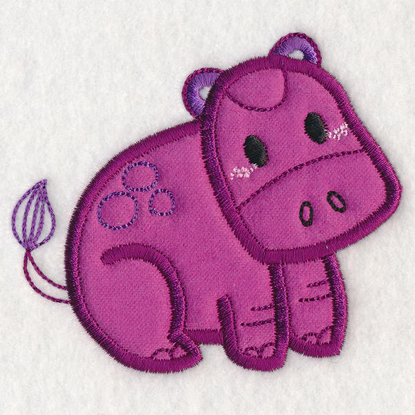 Kid's Doodle Hippo (Applique) - Image 3