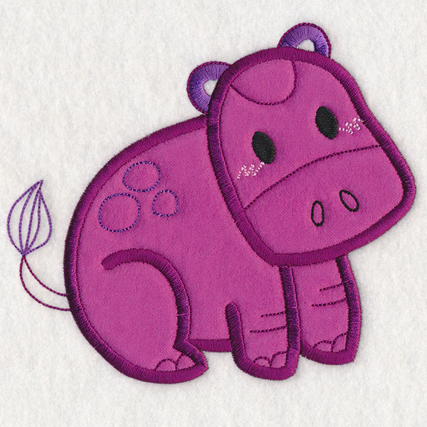 Kid's Doodle Hippo (Applique) - Image 4