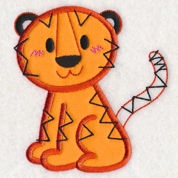 Kid's Doodle Tiger (Applique) - Image 2