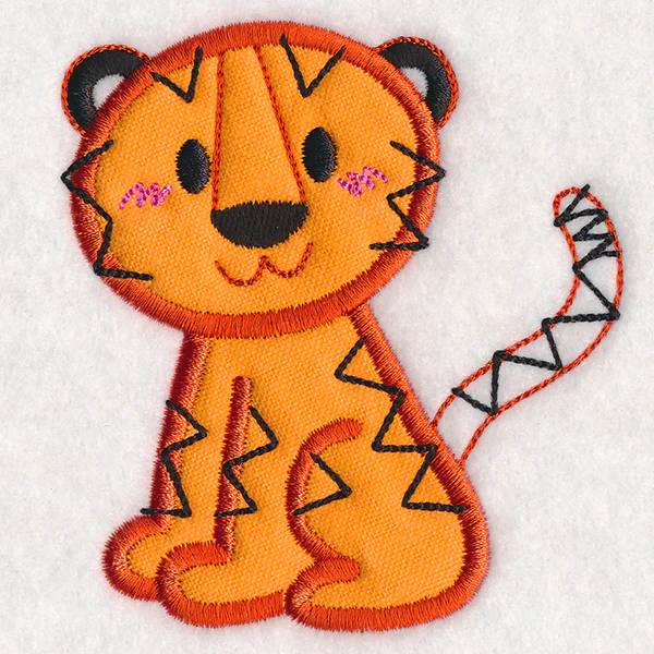 Kid's Doodle Tiger (Applique) - Image 3