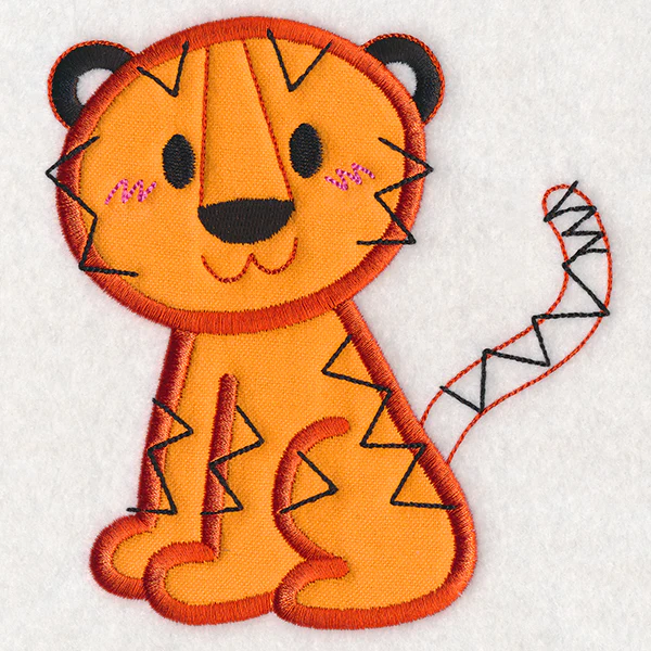 Kid's Doodle Tiger (Applique) - Image 4
