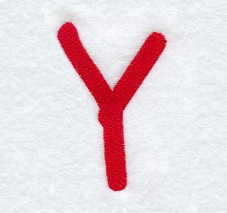 Kids Upper Case Letter Y - 3 Inch - Image 5