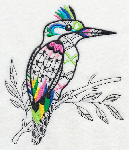 Kingfisher (Blackwork) - Image 2