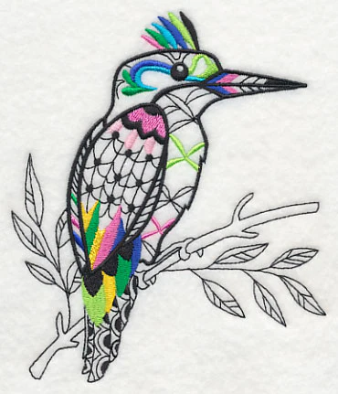 Kingfisher (Blackwork) - Image 3