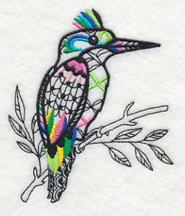 Kingfisher (Blackwork) - Image 4