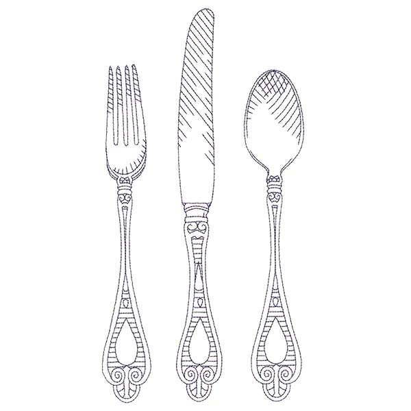 Kitchen Etchings - Cutlery Set - Image 5