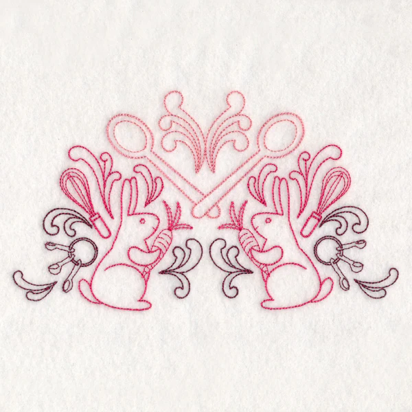 Kitchen Helper Bunnies (Vintage) - Image 3