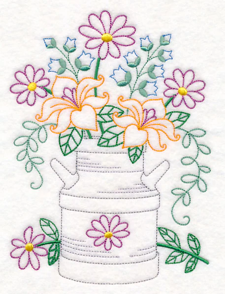 Kitchen Milk Jug in Bloom (Vintage) - Image 2