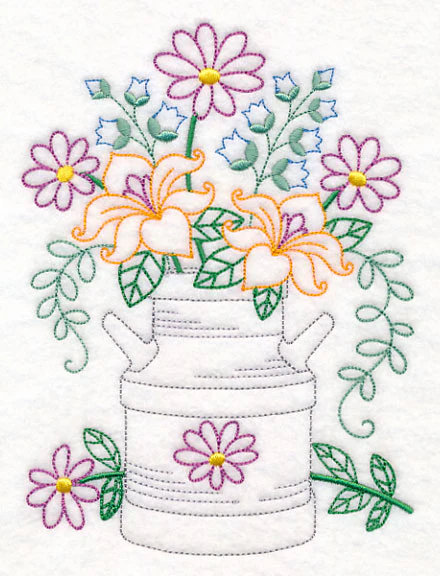 Kitchen Milk Jug in Bloom (Vintage) - Image 3