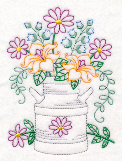 Kitchen Milk Jug in Bloom (Vintage) - Image 4