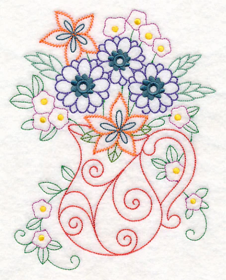 Kitchen Pitcher in Bloom (Vintage) - Image 3