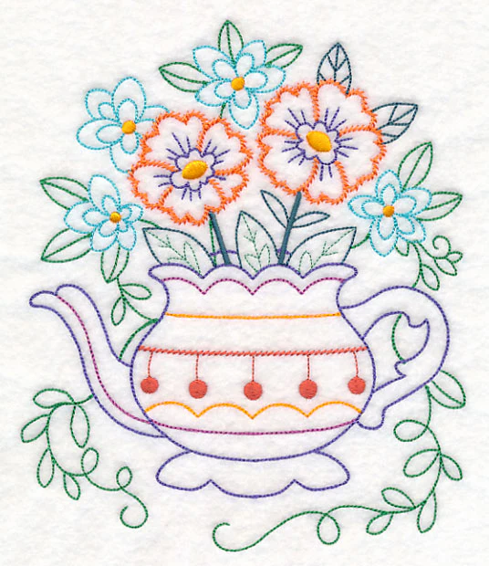 Kitchen Teapot in Bloom (Vintage) - Image 6
