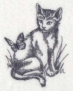 Kitten and Butterfly - Image 3