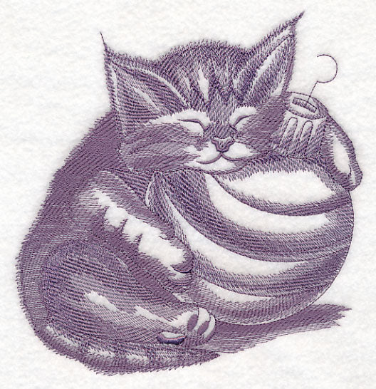 Kitten and Ornament Sketch - Image 5