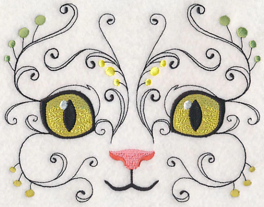 Kitten Face with Flourish - Image 2