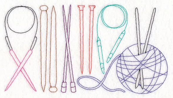 Knitting Quick Stitch Border (Vintage) - Image 3