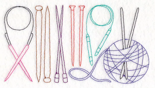 Knitting Quick Stitch Border (Vintage) - Image 4