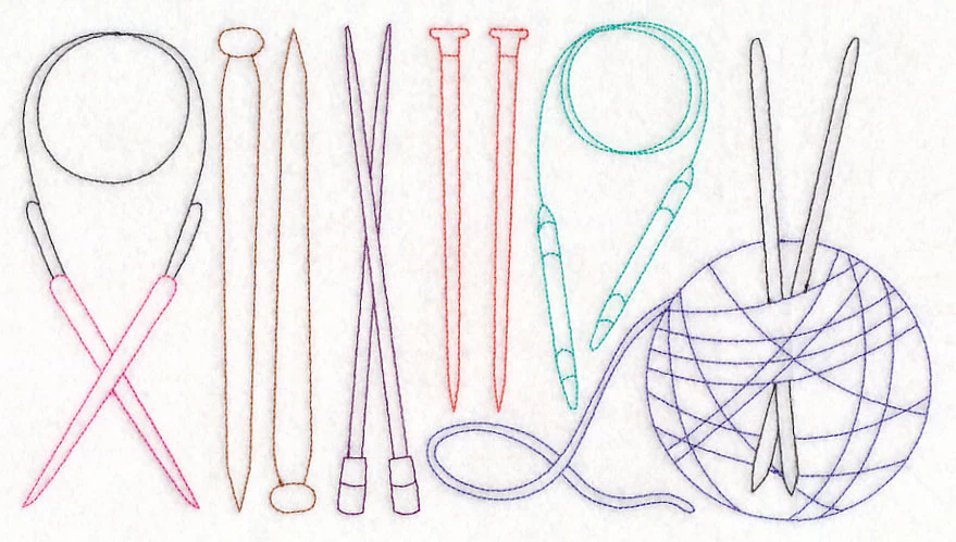 Knitting Quick Stitch Border (Vintage) - Image 5
