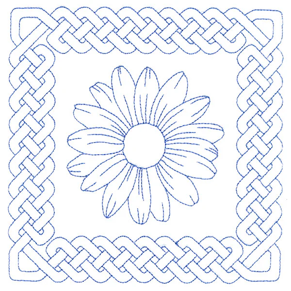 Knotwork and Blooms - Daisy (Double Run) - Image 3