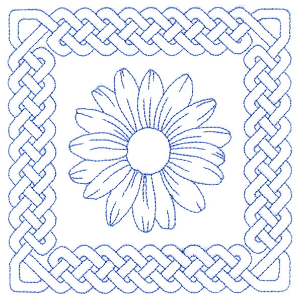 Knotwork and Blooms - Daisy (Double Run) - Image 4