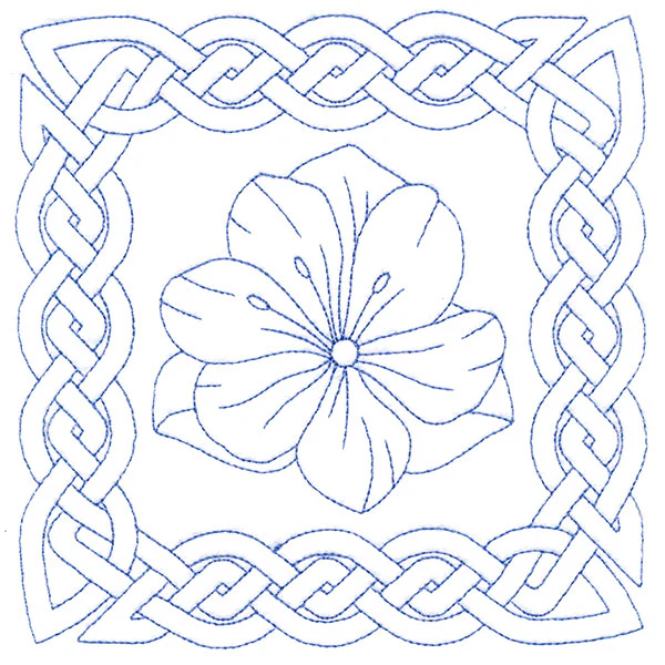 Knotwork and Blooms - Snow Crocus (Double Run) - Image 3