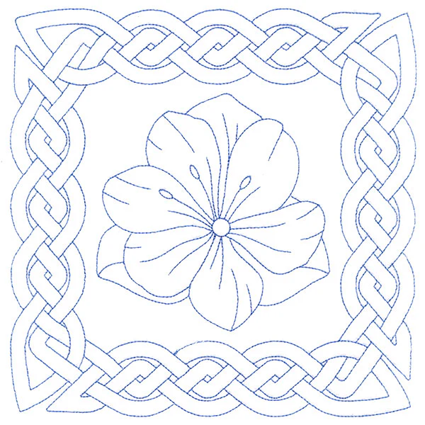 Knotwork and Blooms - Snow Crocus (Double Run) - Image 6