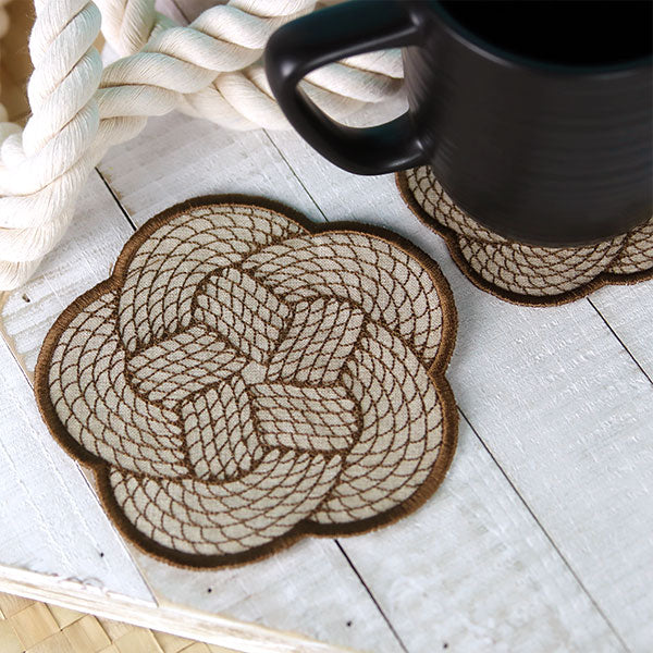 Knotwork Rope Coaster (In-the-Hoop) - Image 4