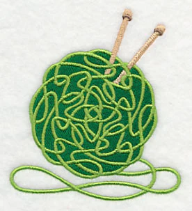 Knotwork Yarn with Knitting Needle - Image 4