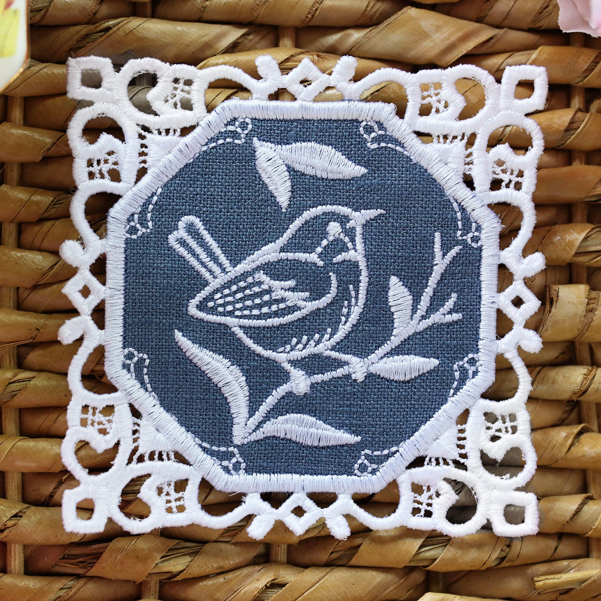 Lace Edge Coaster - Bird (In-the-Hoop) - Image 3