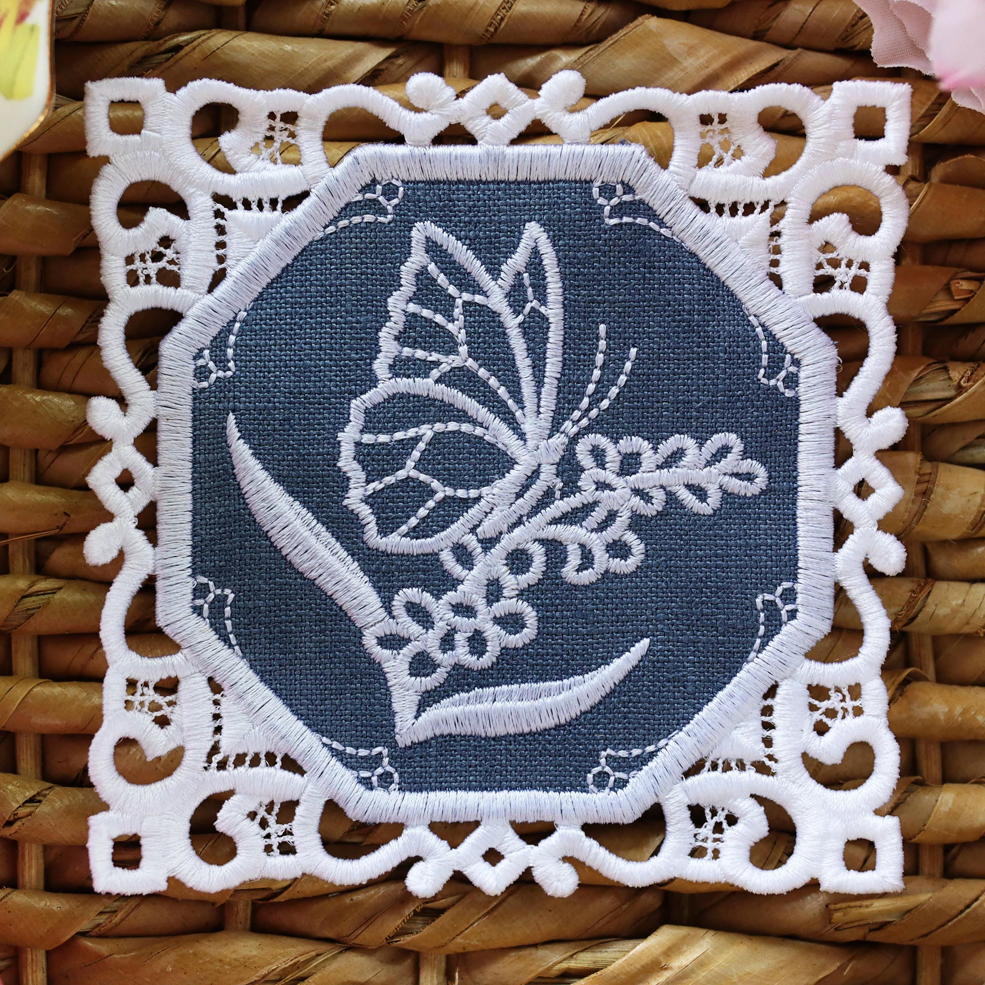 Lace Edge Coaster - Butterfly (In-the-Hoop) - Image 7