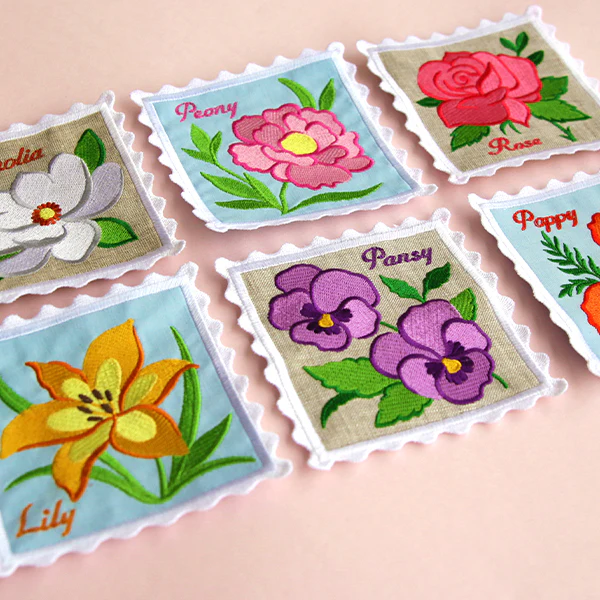 Lace Edge Flower Stamp Coasters (In-the-Hoop) Design Pack - Image 3