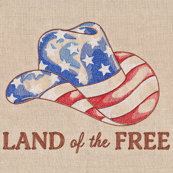Land of the Free Americana Cowboy Hat - Image 4