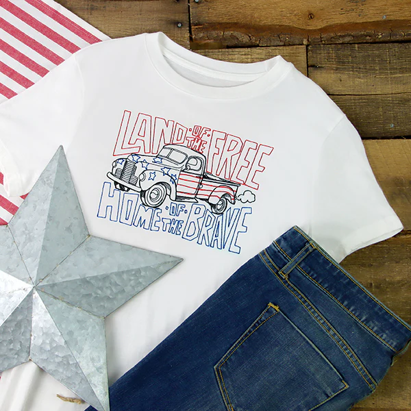 Land of the Free Retro Truck - Image 6