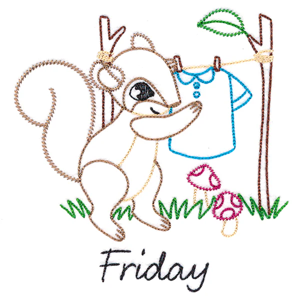 Laundry Squirrel on Friday