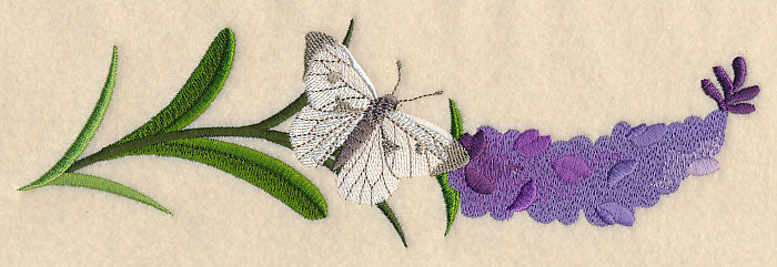 Lavender and Butterfly Horizontal Border - Image 2