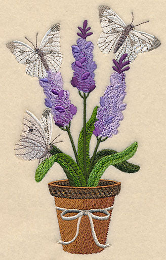 Lavender and Butterfly in Pot - Image 4
