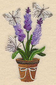 Lavender and Butterfly in Pot - Image 5