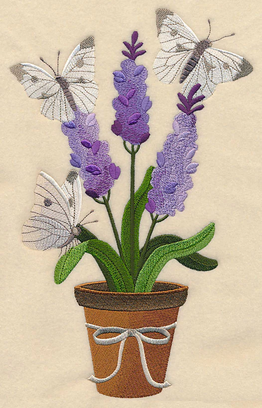 Lavender and Butterfly in Pot - Image 6