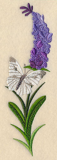 Lavender and Butterfly Vertical Border - Image 4