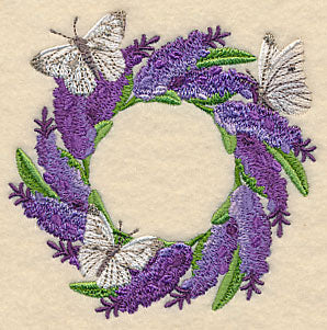 Lavender and Butterfly Wreath - Image 5