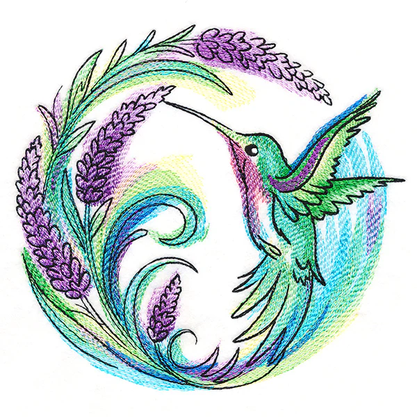 Lavender Blooms Hummingbird - Image 5