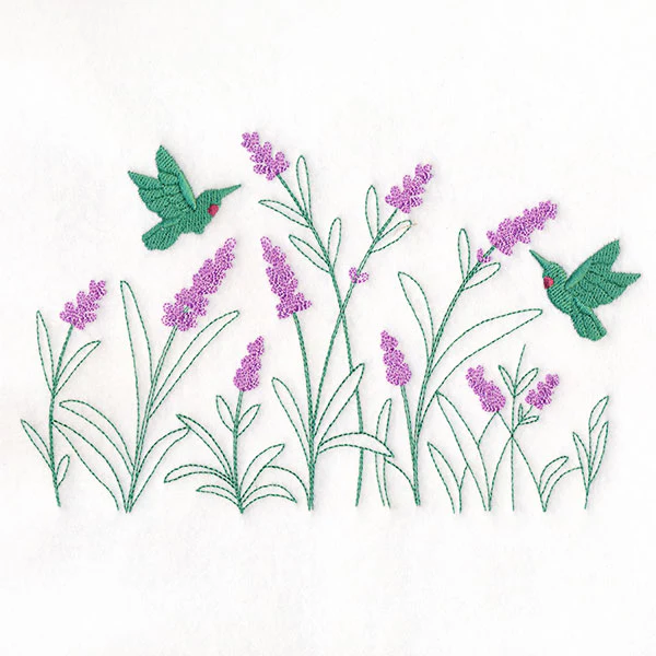 Lavender & Hummingbirds Border - Image 5