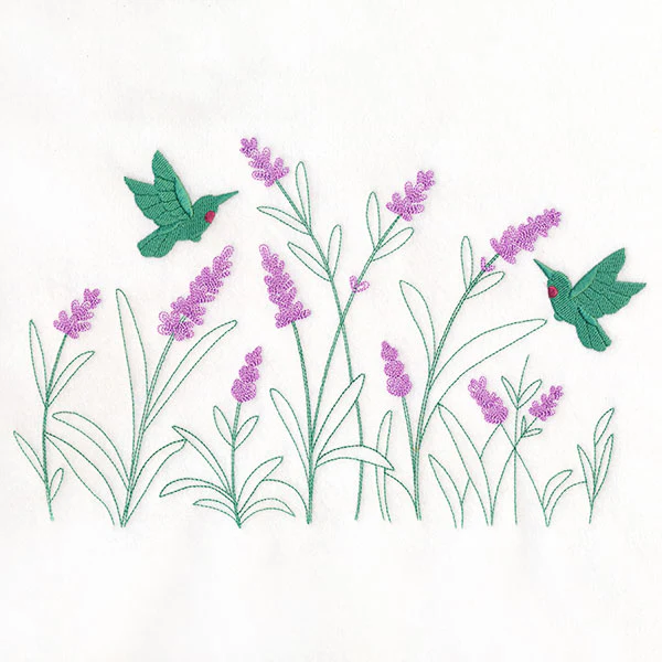 Lavender & Hummingbirds Border - Image 9