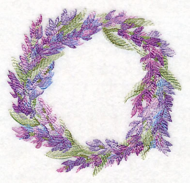 Lavender Wreath in Watercolor - Image 3
