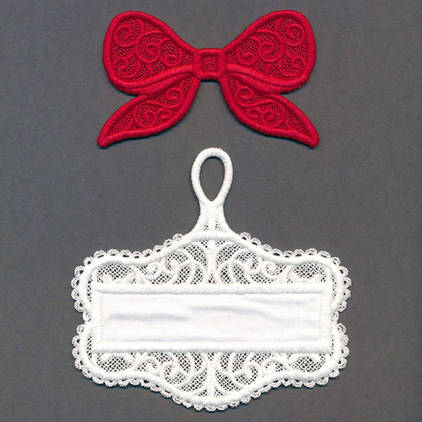 Layers of Christmas Cheer Gift Tag Ornament (Lace) - Image 2