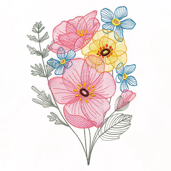 Layers of Texture Flower Bouquet - Image 4