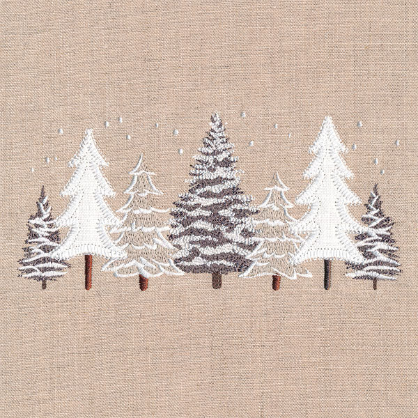 Layers of Texture Winter Tree Border (Applique) - Image 7