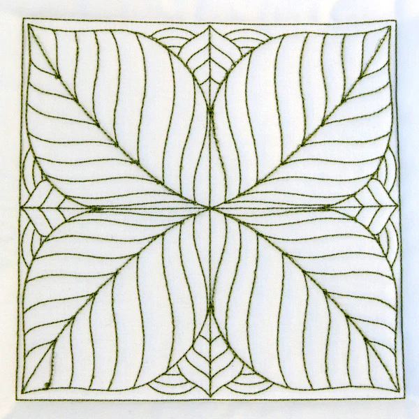 Leaf Pattern Quilting Square (Double Run) - Image 3