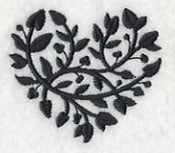 Leafy Heart 2 (Blackwork) - Image 2